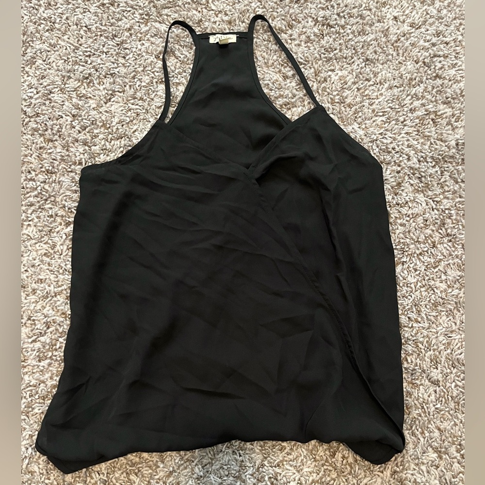 Lily White Black Tank Top